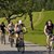 Vier Radfahrer in der Natur
